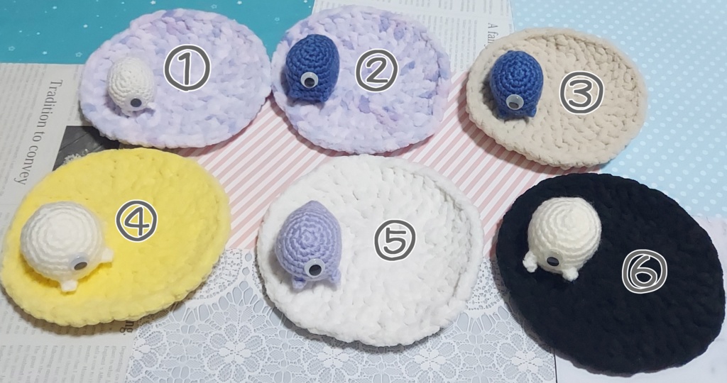 もこもこラグ、おばけちゃんクッション