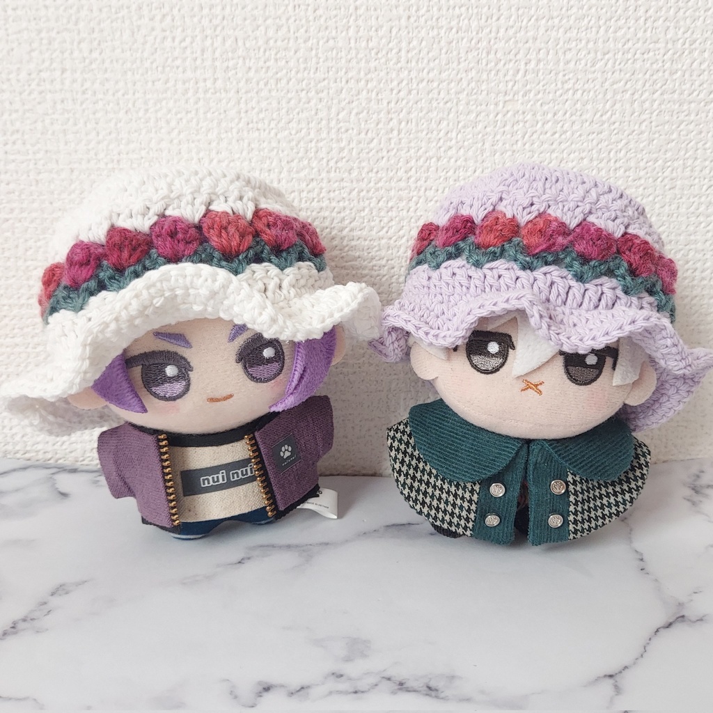 チューリップ帽子【無ぬい20cm、ちびぐるみ&無ぬい10cm】