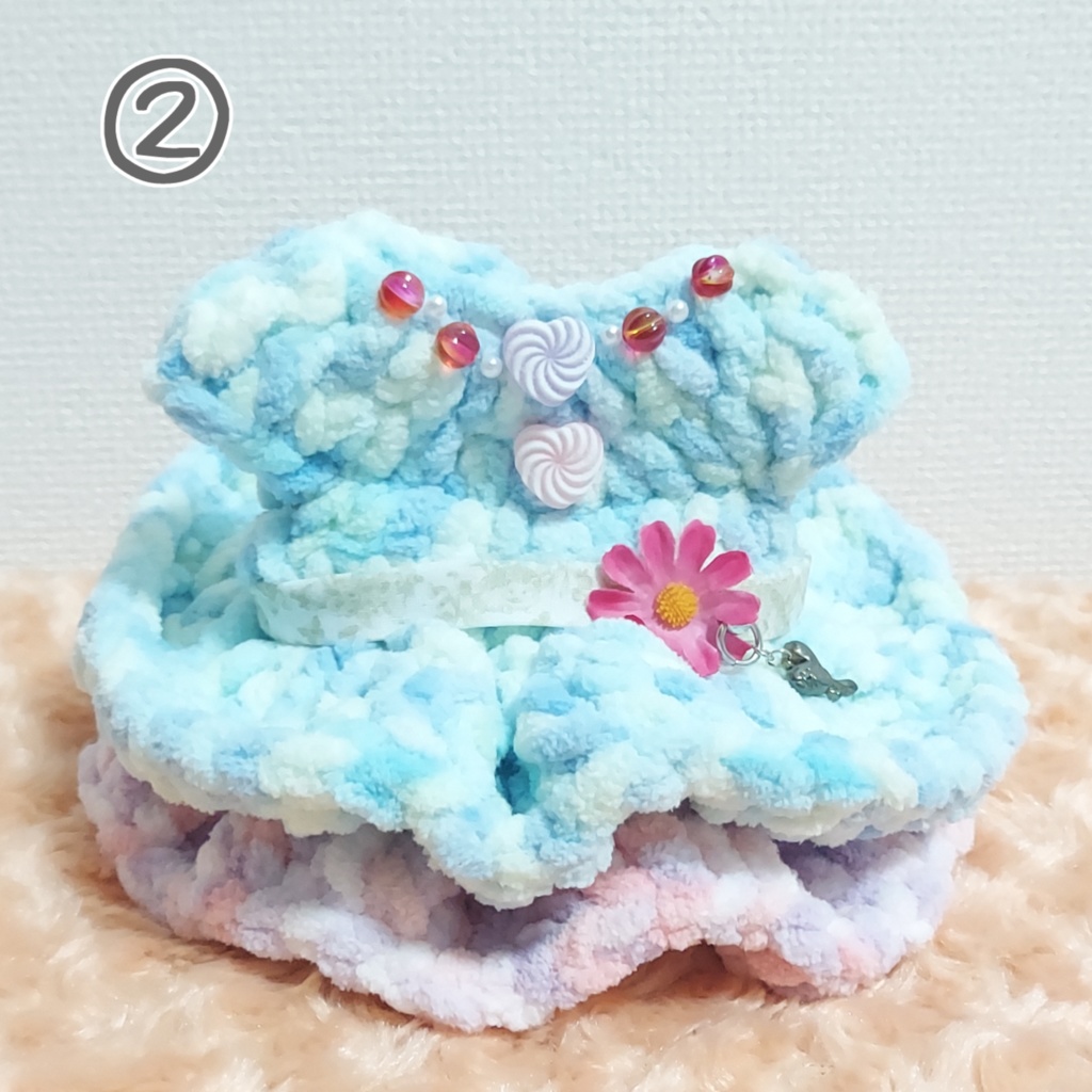 【SALE】フリルワンピース【無ぬい20~30cm】