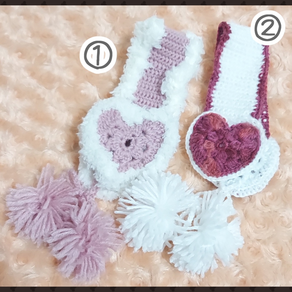 ハートイヤーマフ【無ぬい20cm】