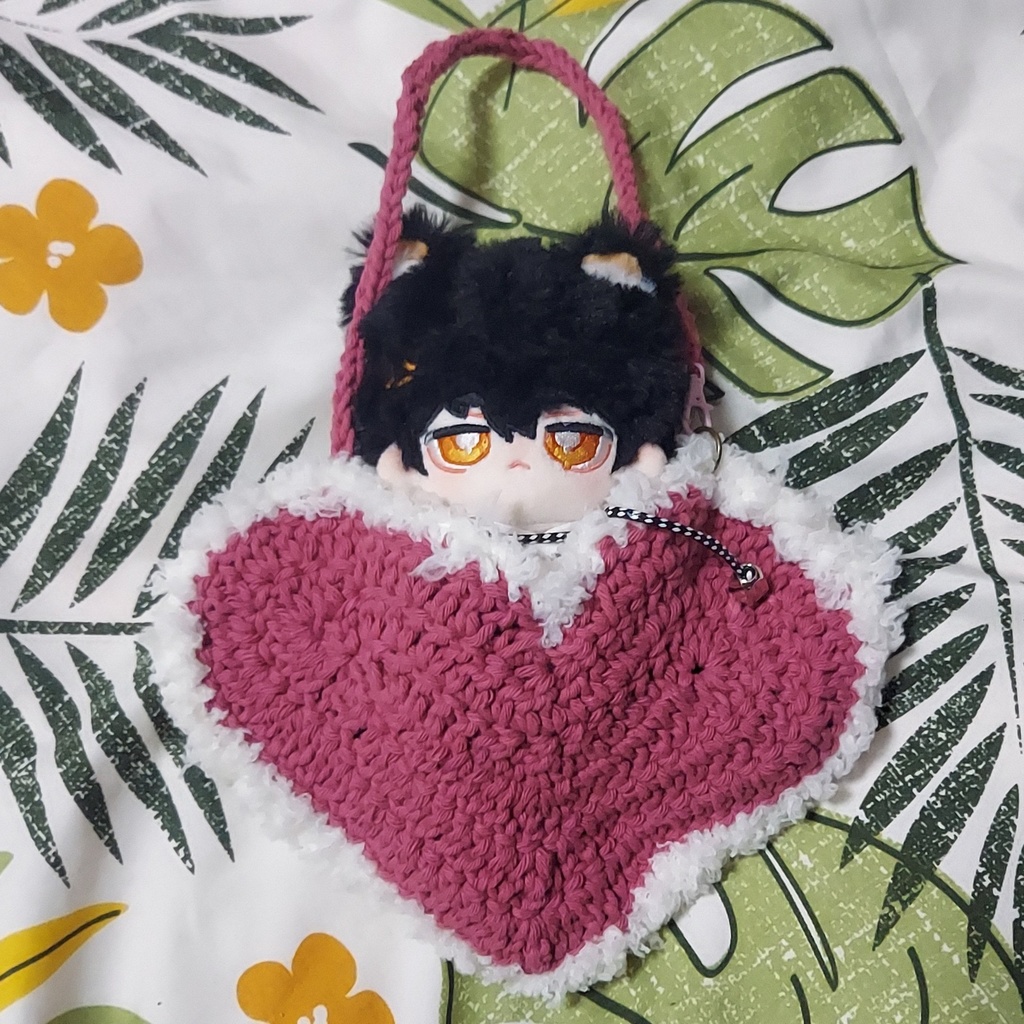 ぬい用 ハートポシェット