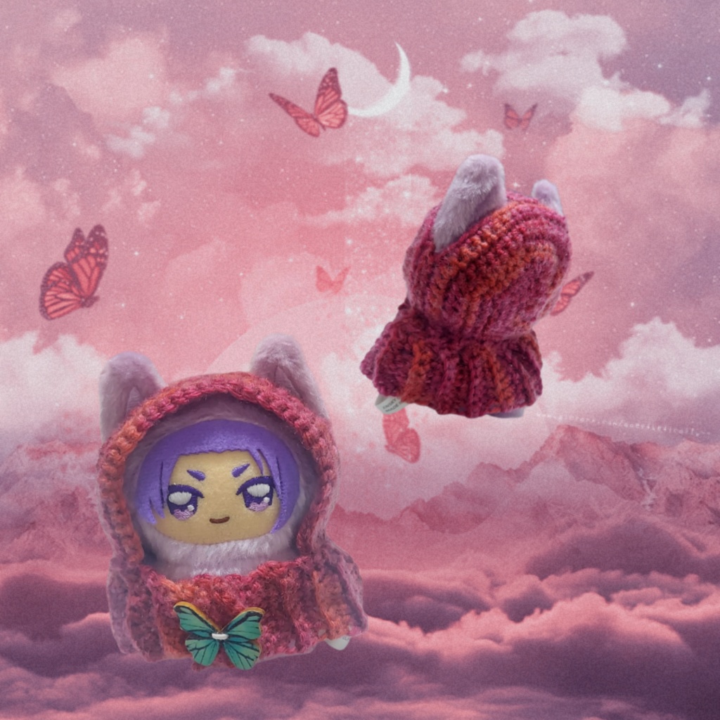 フード(ボンネット)付きケープ【ちみけも】