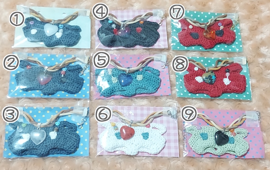 ちみけも サロペットストーンハートチョーカーネックレス