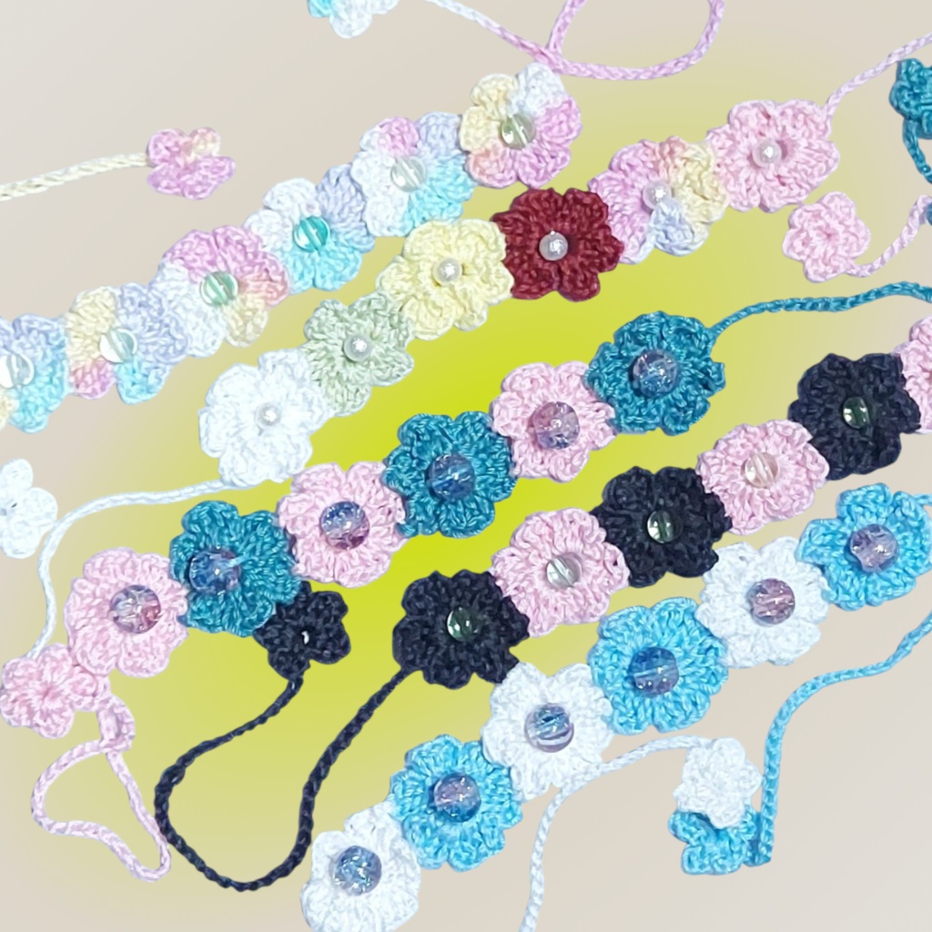 お花のヘッドドレス