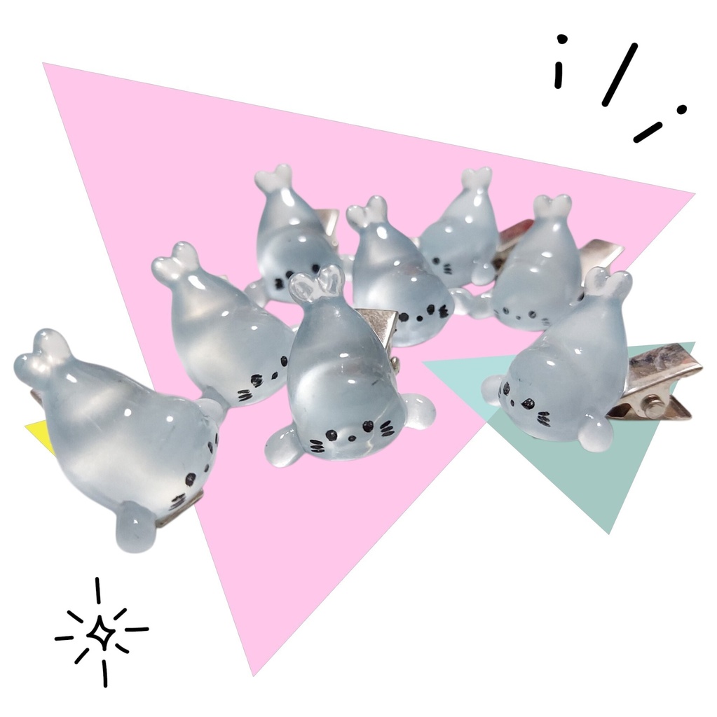 あざらしヘアクリップ