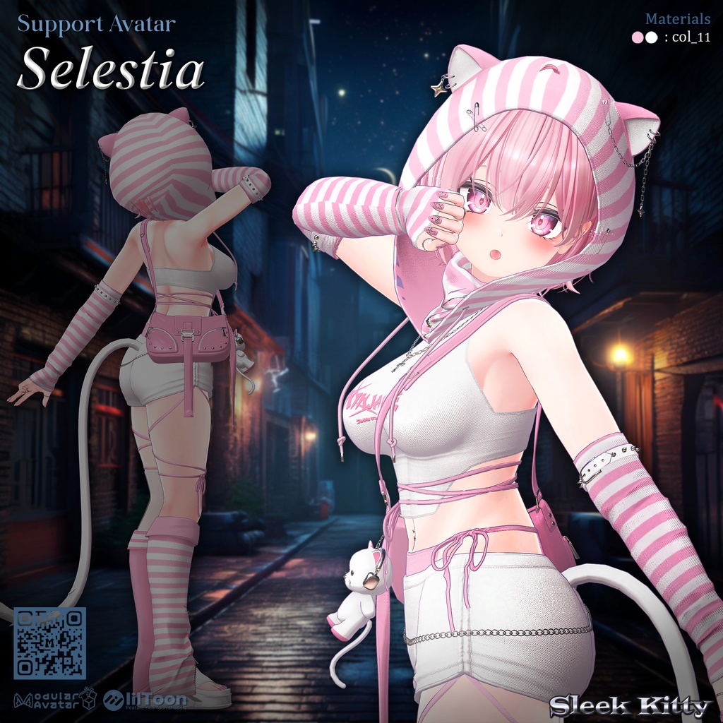 【12アバター対応】Sleek Kitty🐈⬛