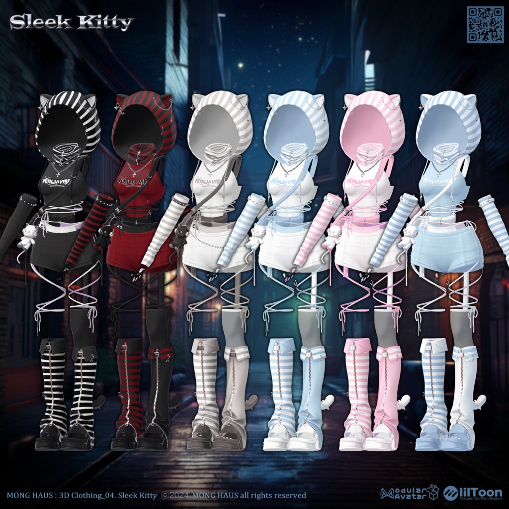 【12アバター対応】Sleek Kitty🐈⬛