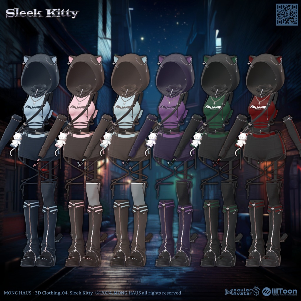 【12アバター対応】Sleek Kitty🐈⬛