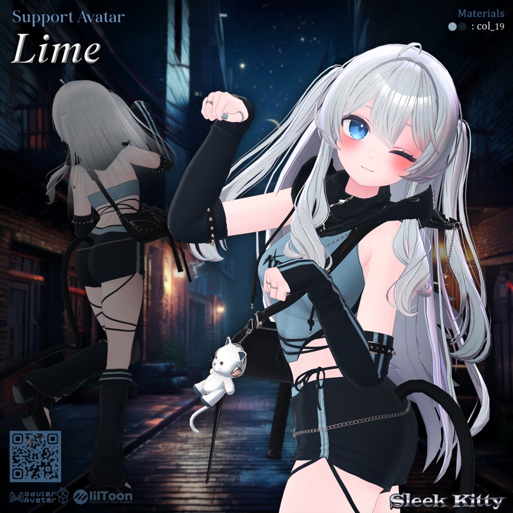 【12アバター対応】Sleek Kitty🐈⬛