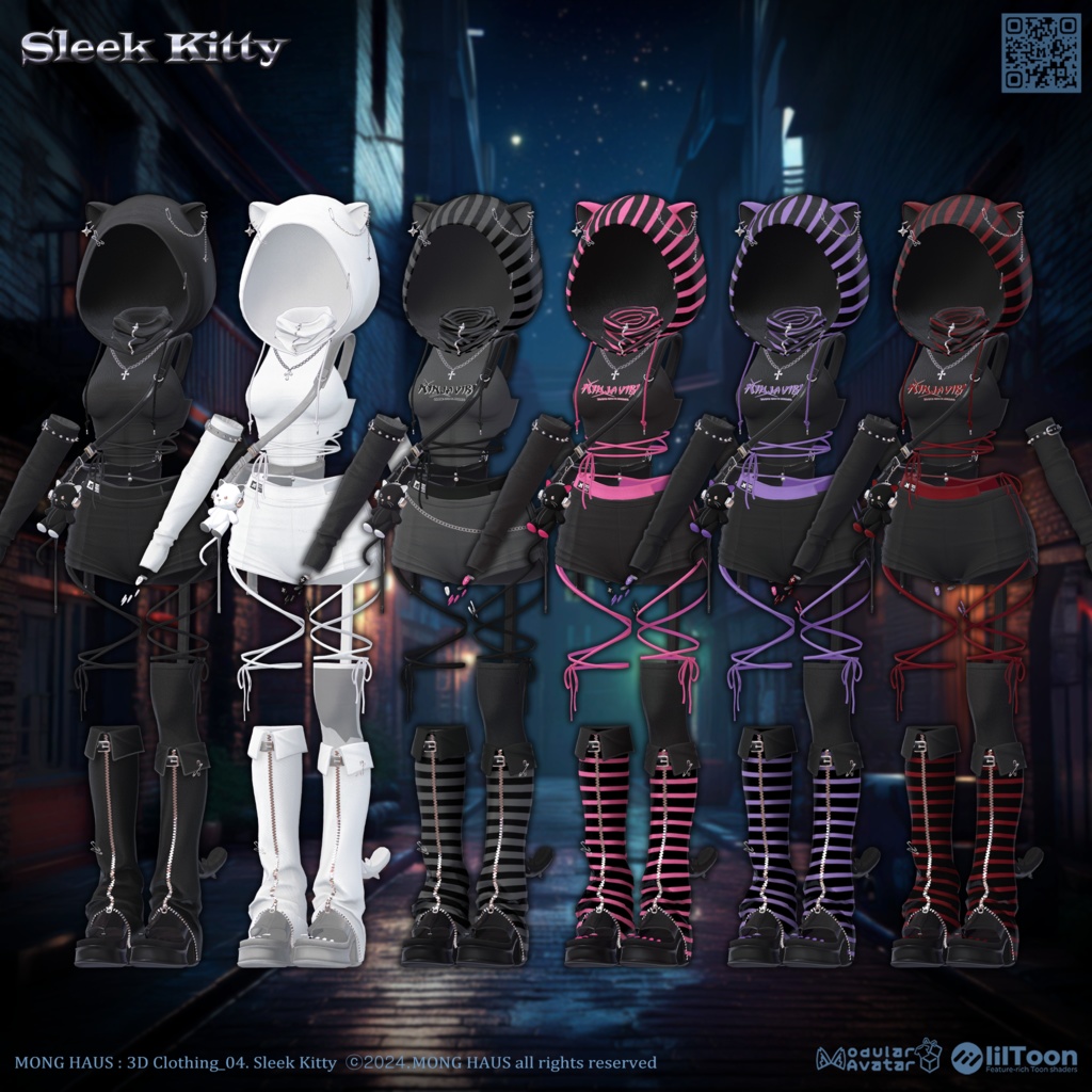【12アバター対応】Sleek Kitty🐈⬛