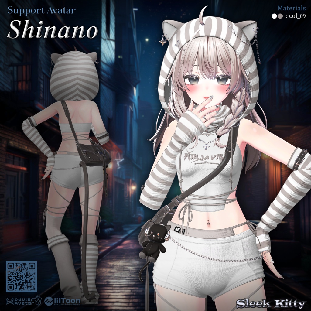 【12アバター対応】Sleek Kitty🐈⬛