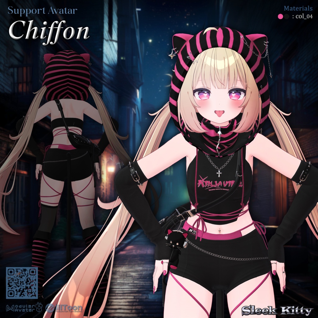 【12アバター対応】Sleek Kitty🐈⬛