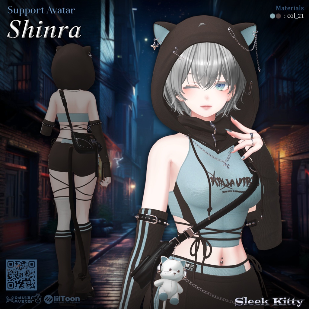 【12アバター対応】Sleek Kitty🐈⬛