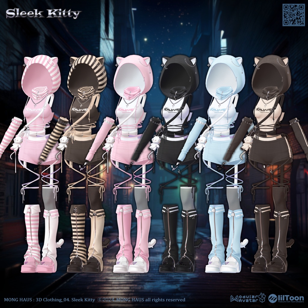 【12アバター対応】Sleek Kitty🐈⬛
