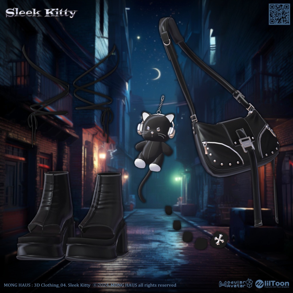 【12アバター対応】Sleek Kitty🐈⬛