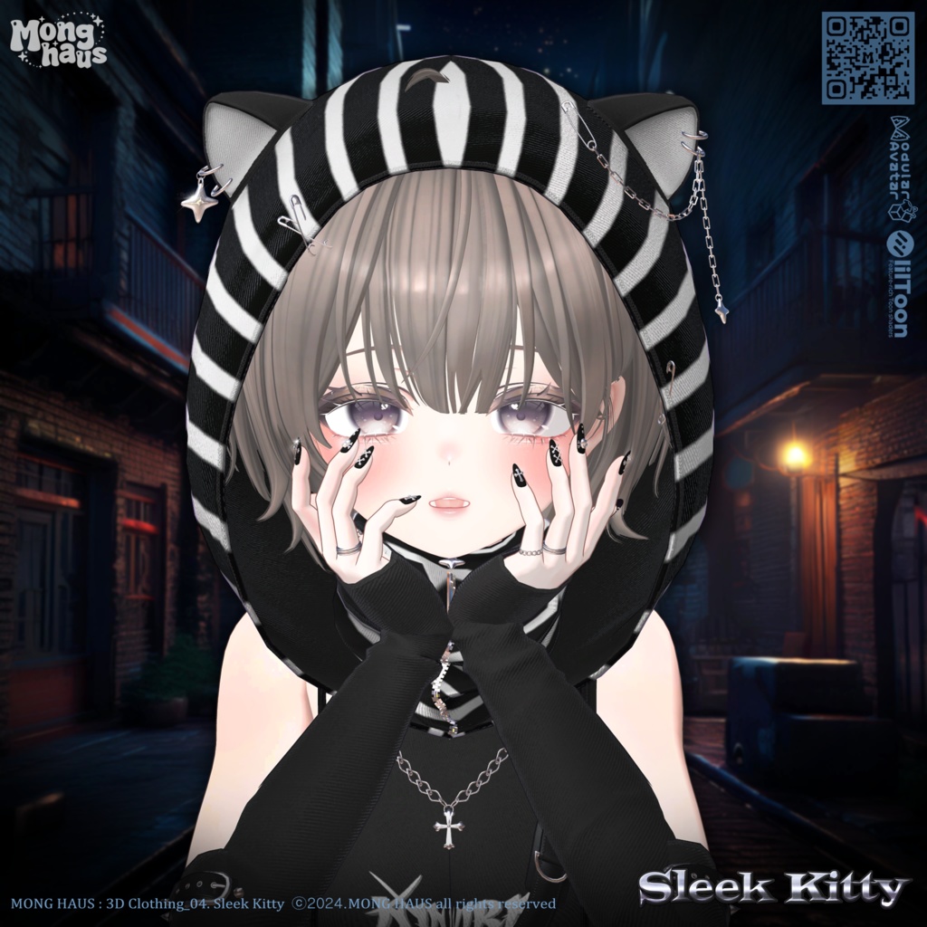 【12アバター対応】Sleek Kitty🐈⬛