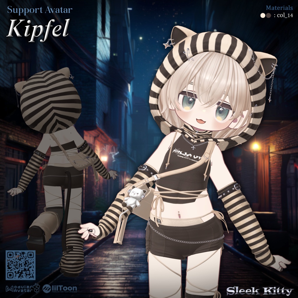 【12アバター対応】Sleek Kitty🐈⬛