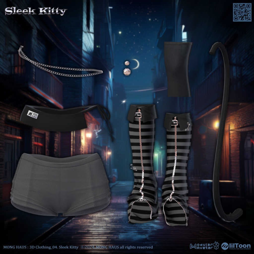 【12アバター対応】Sleek Kitty🐈⬛