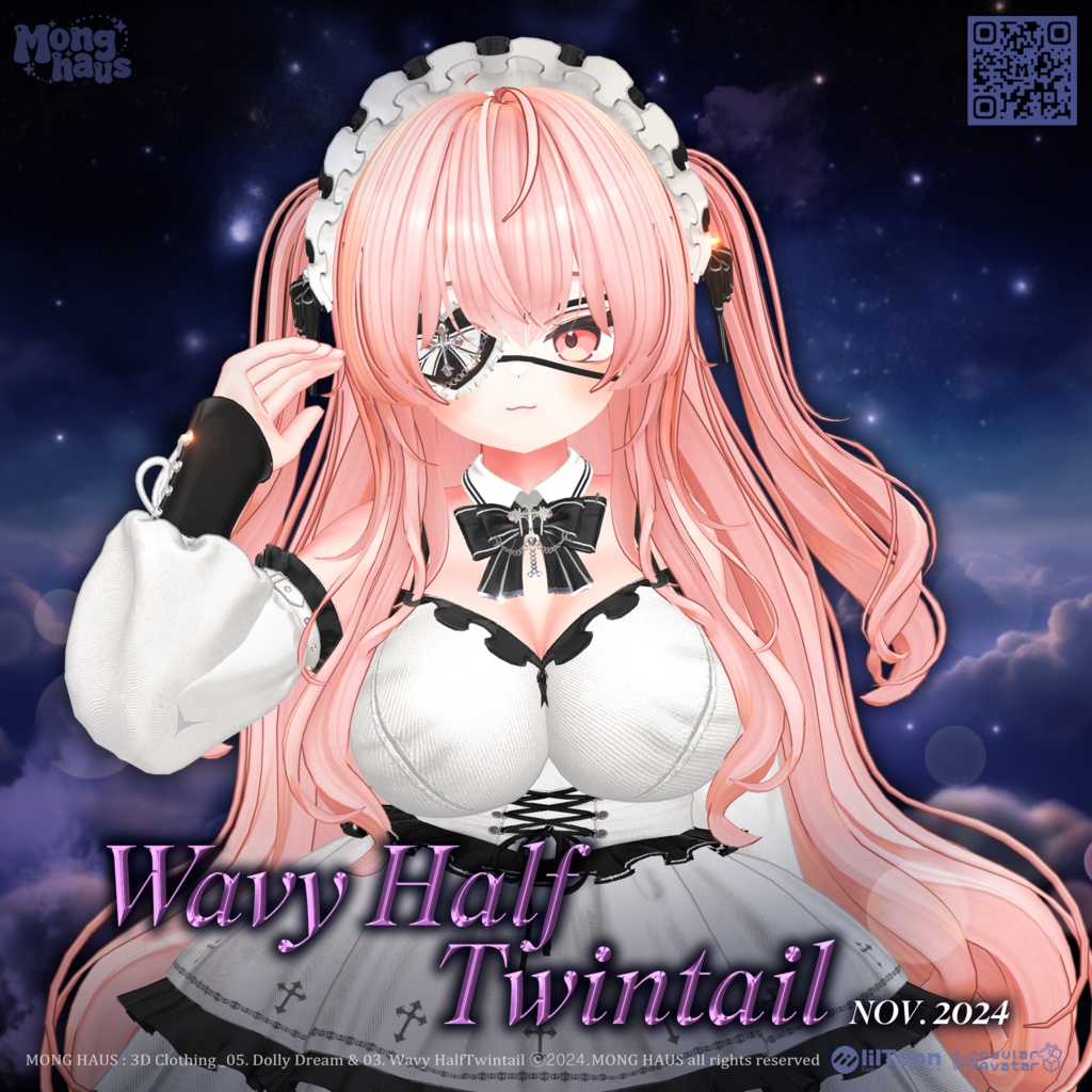 🔥ICHIGO🔥【14アバター対応】 Wavy Half Twintail🌟