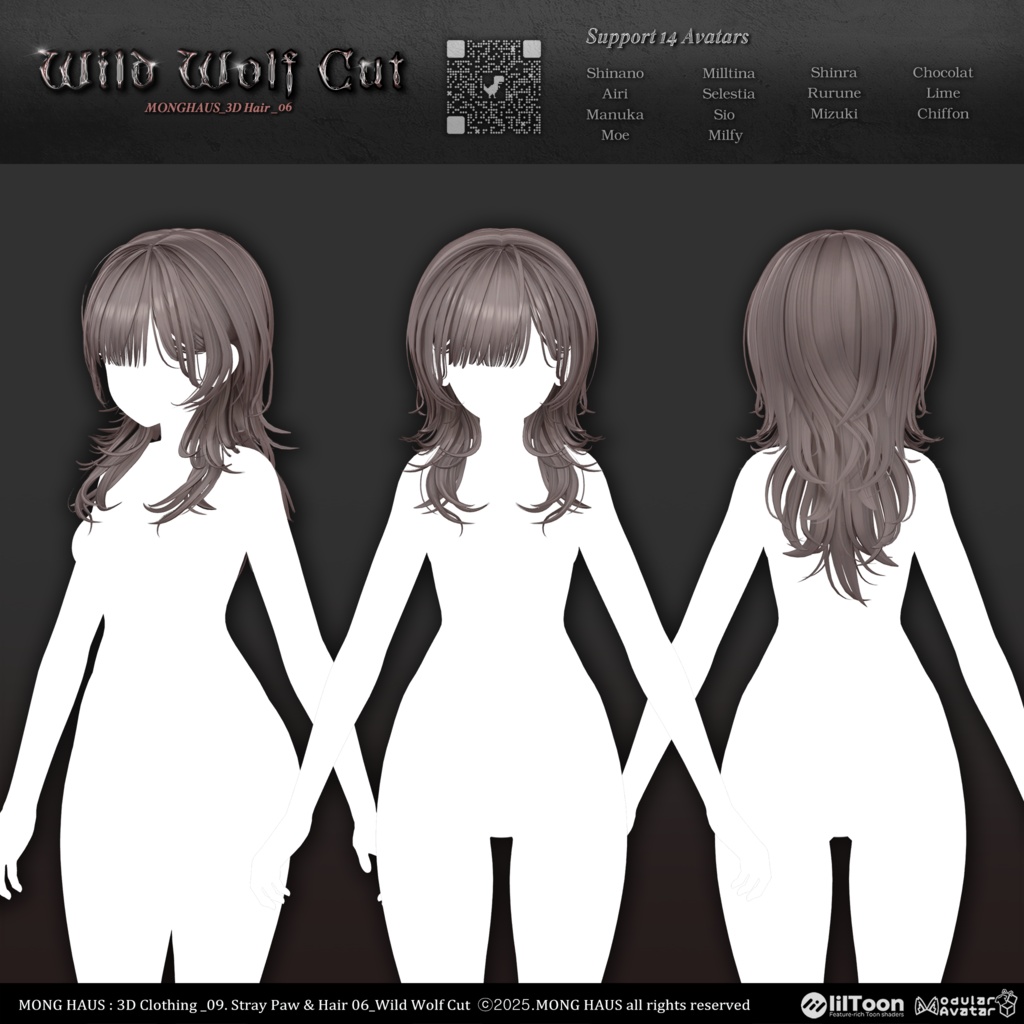 【16アバター対応】Wild Wolf Cut🔒