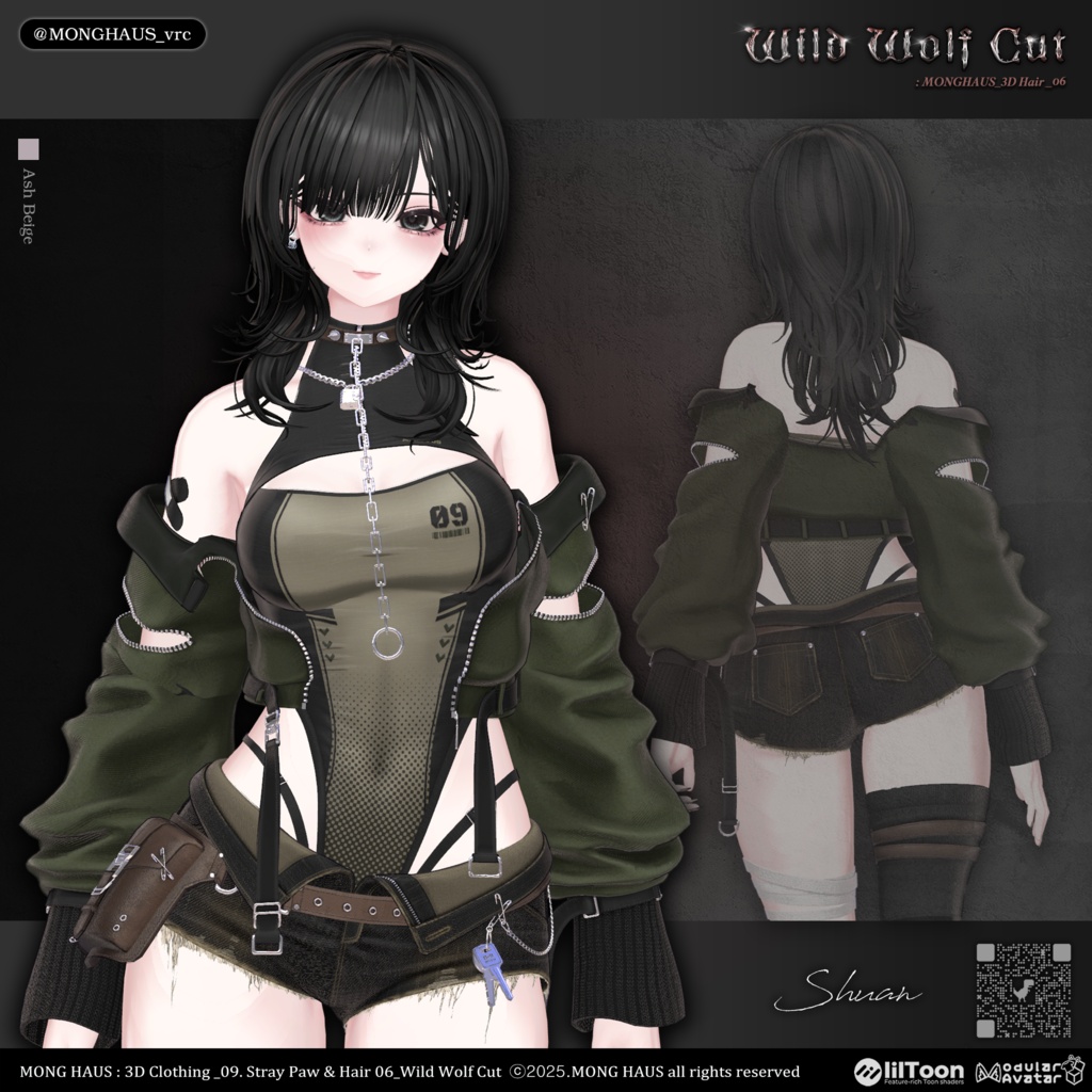 【20アバター対応】Wild Wolf Cut🔒