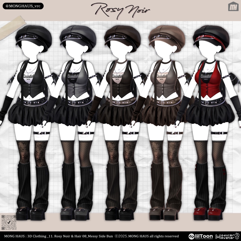 【15アバター対応】Rosy Noir🌹