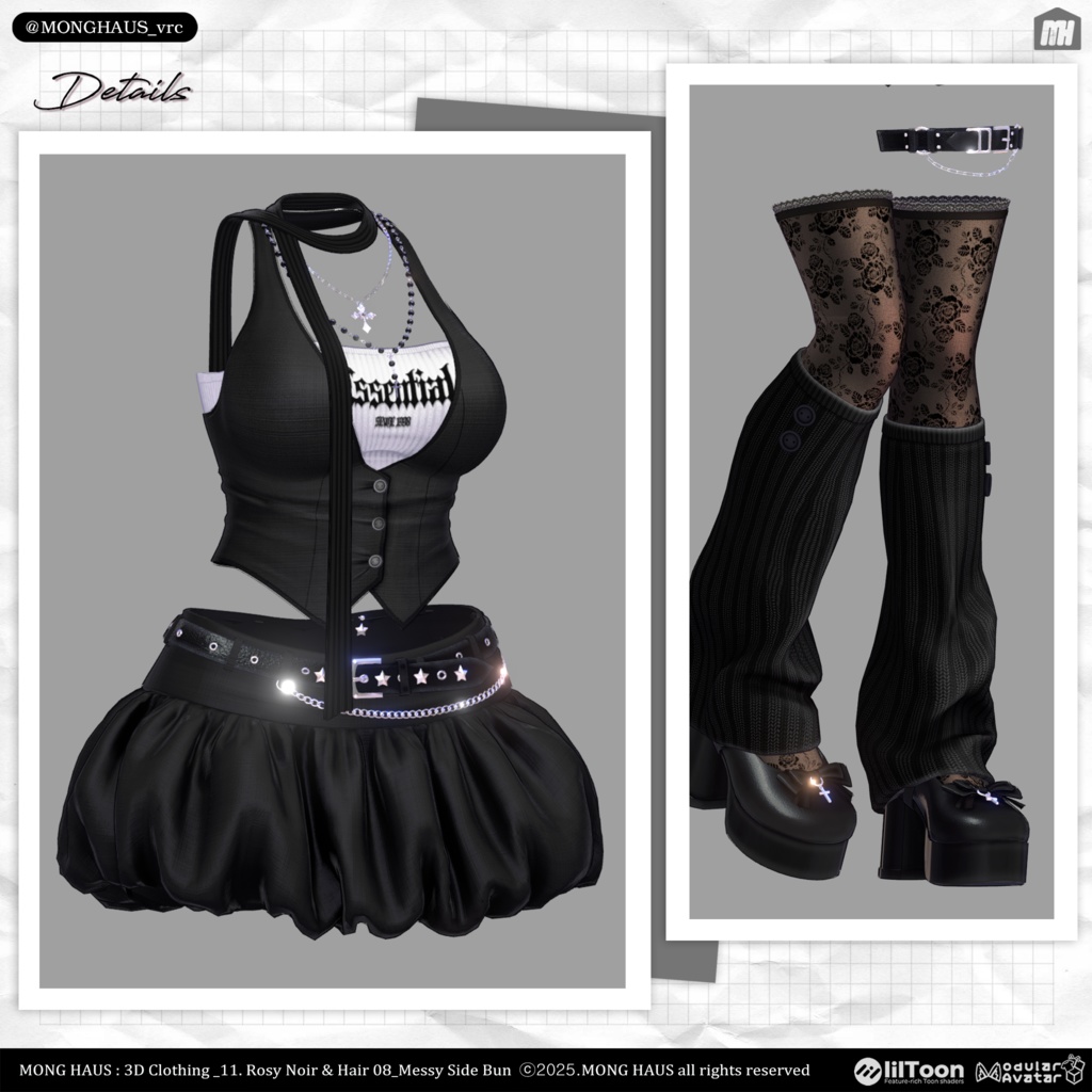 【15アバター対応】Rosy Noir🌹