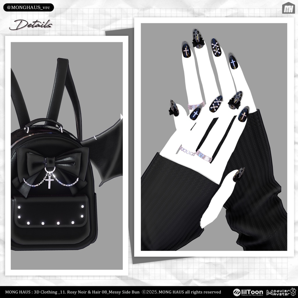 【15アバター対応】Rosy Noir🌹