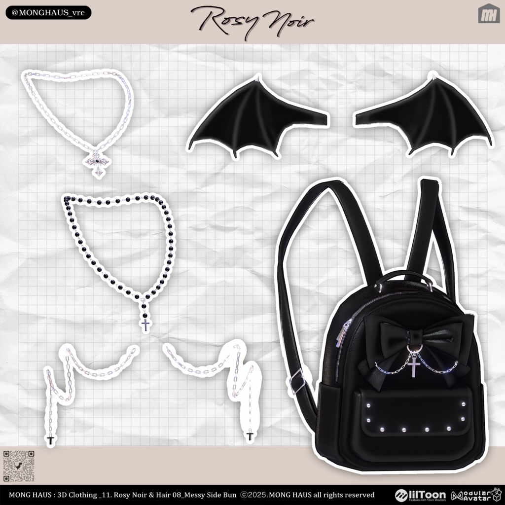 【15アバター対応】Rosy Noir🌹