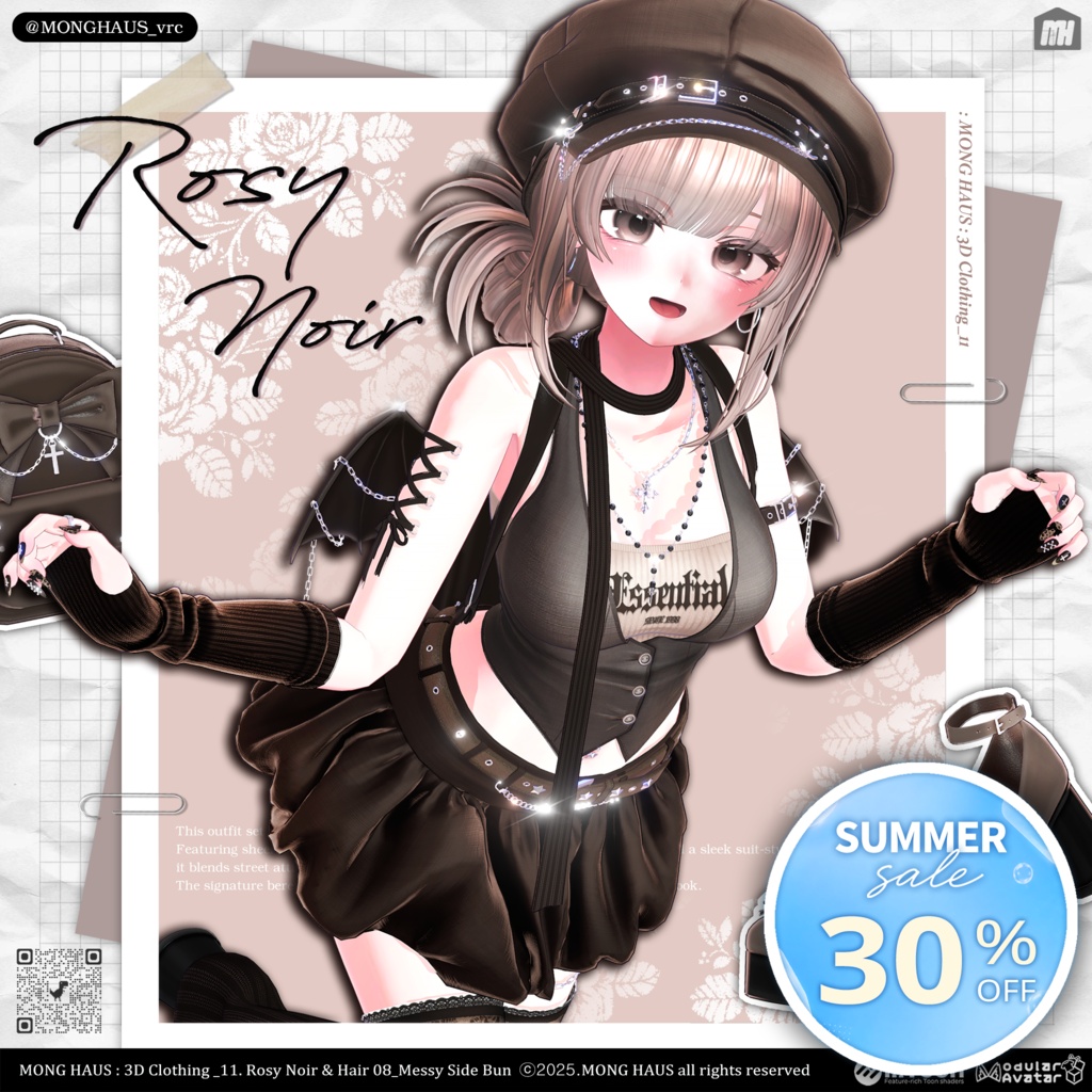 【15アバター対応】Rosy Noir🌹