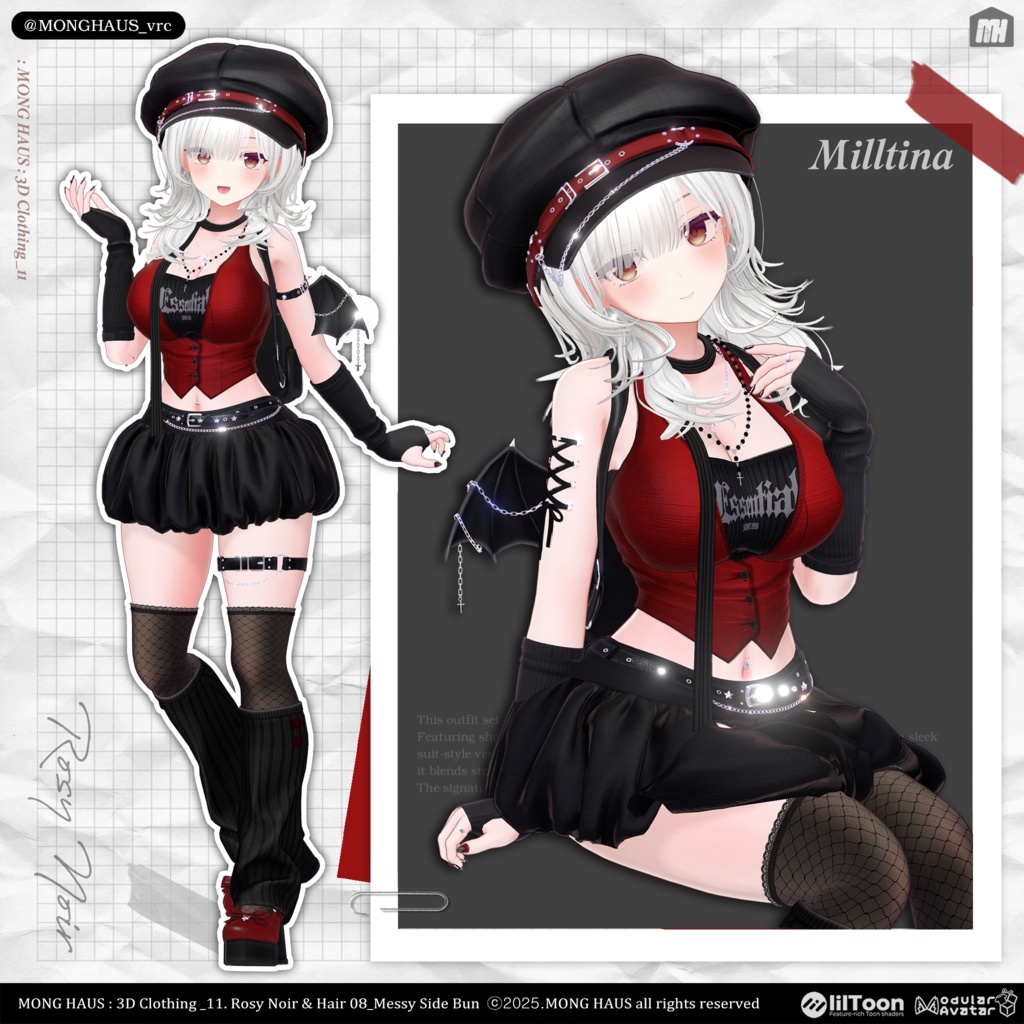 【15アバター対応】Rosy Noir🌹