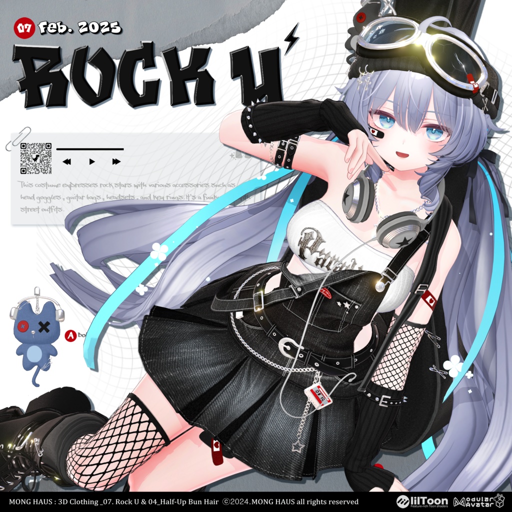 【RAMUNE「ラムネ」 対応】 MONGHAUS Clothing & Hair SET