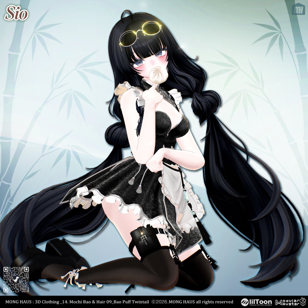 【21アバター対応】Bao Puff Twintail🥟