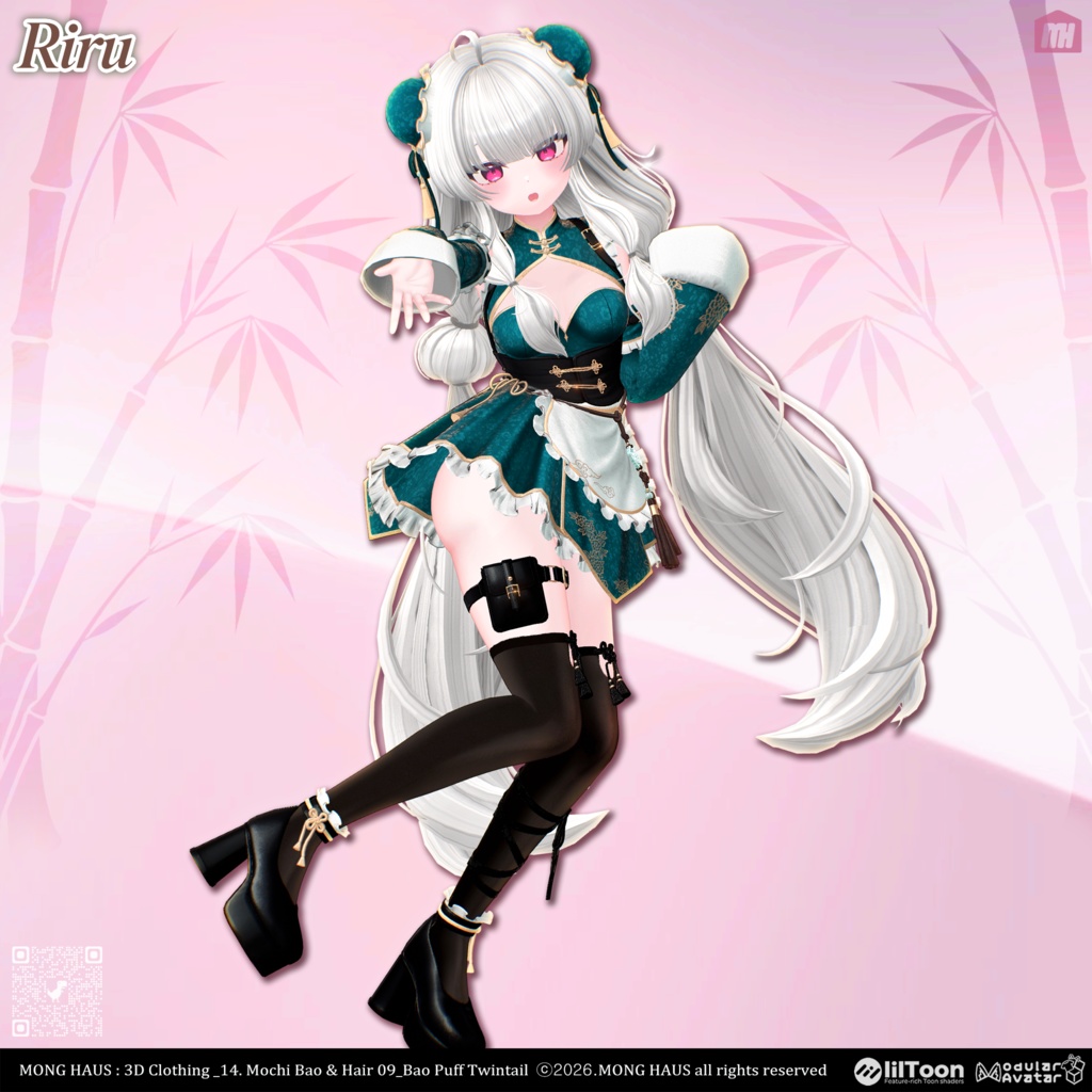 【21アバター対応】Bao Puff Twintail🥟