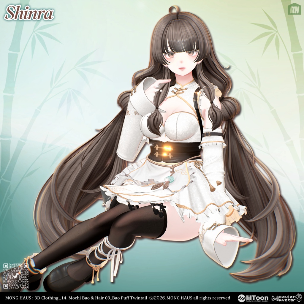 【21アバター対応】Bao Puff Twintail🥟