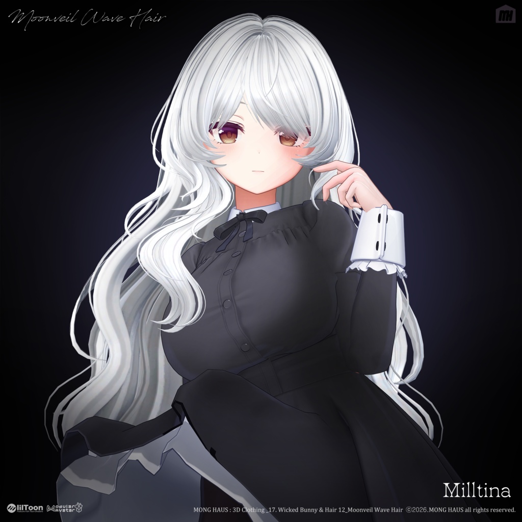 🔥SALE🔥【21 Avatars】 Moonveil Wave Hair☠️
