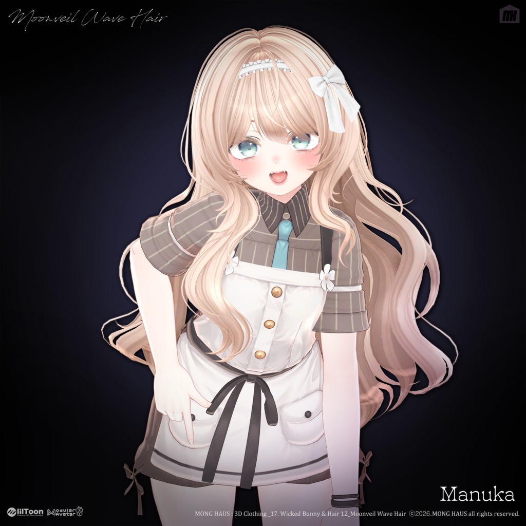 🔥SALE🔥【21 Avatars】 Moonveil Wave Hair☠️