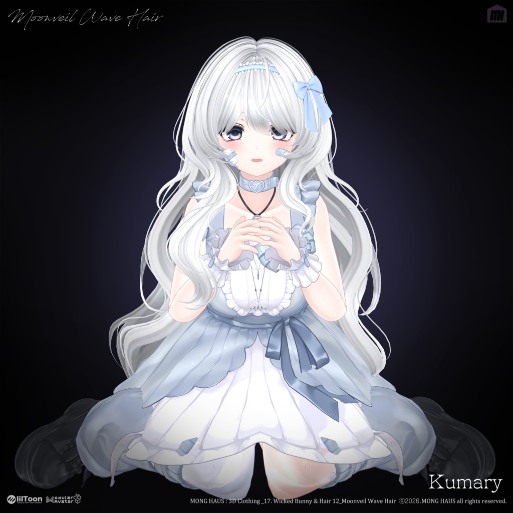🔥SALE🔥【21 Avatars】 Moonveil Wave Hair☠️