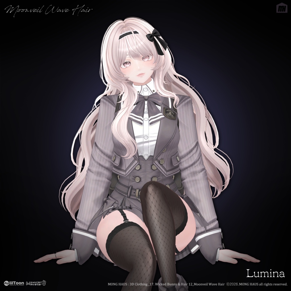 🔥SALE🔥【21 Avatars】 Moonveil Wave Hair☠️