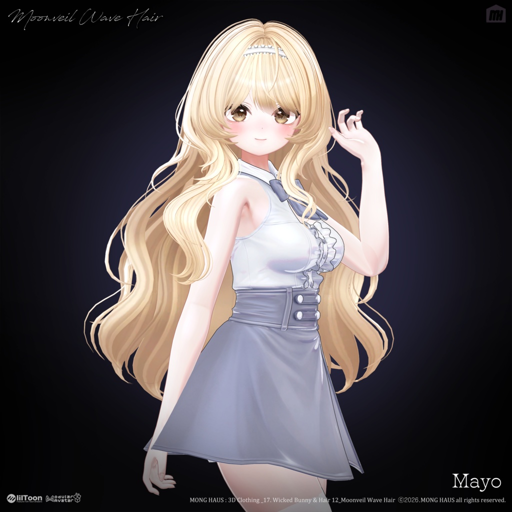 🔥SALE🔥【21 Avatars】 Moonveil Wave Hair☠️
