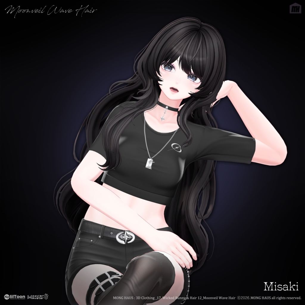 🔥SALE🔥【21 Avatars】 Moonveil Wave Hair☠️
