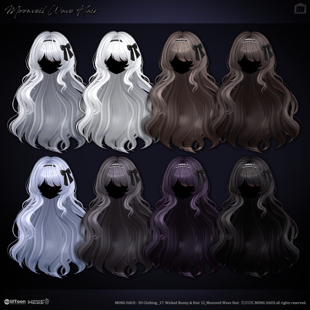🔥SALE🔥【21 Avatars】 Moonveil Wave Hair☠️