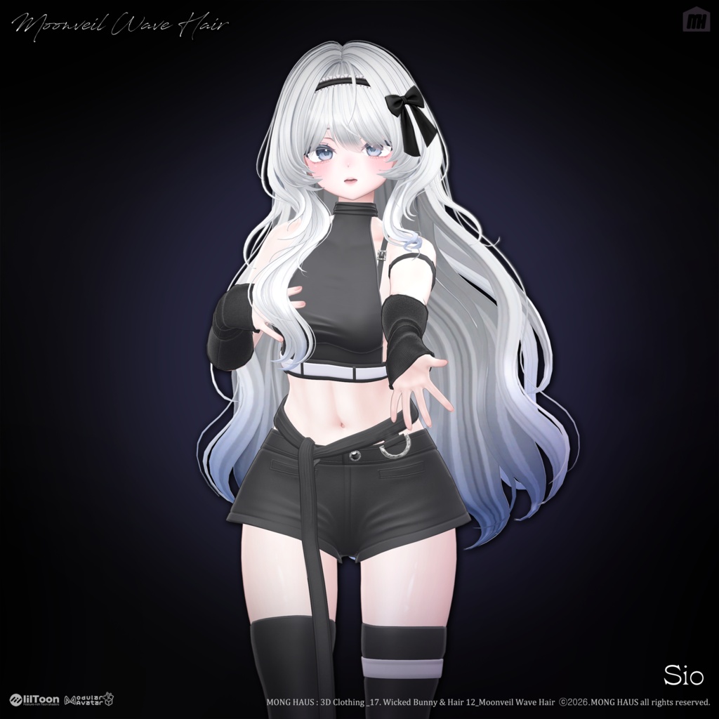 🔥SALE🔥【21 Avatars】 Moonveil Wave Hair☠️