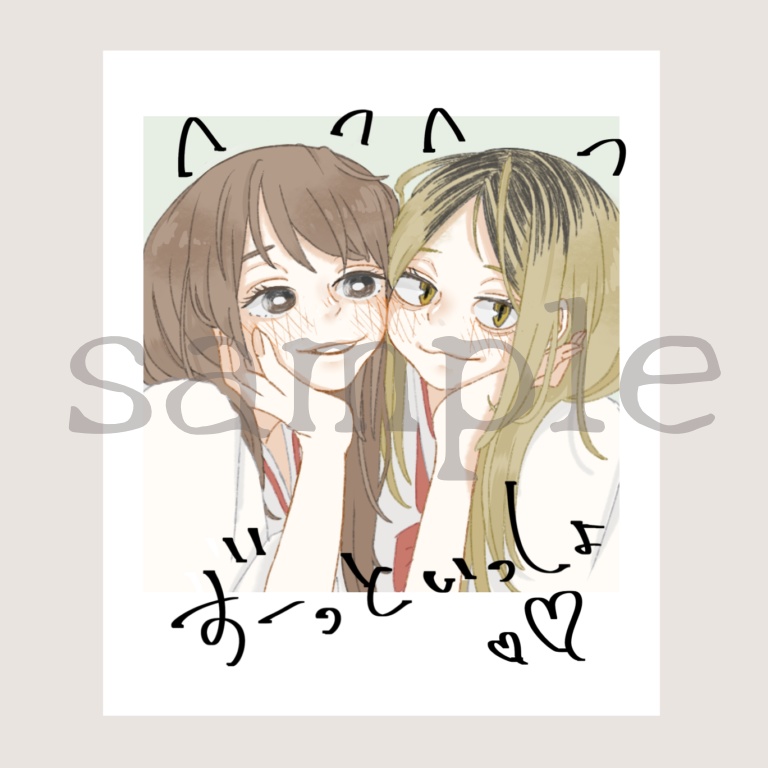 箔押しインスタントフォト風カード