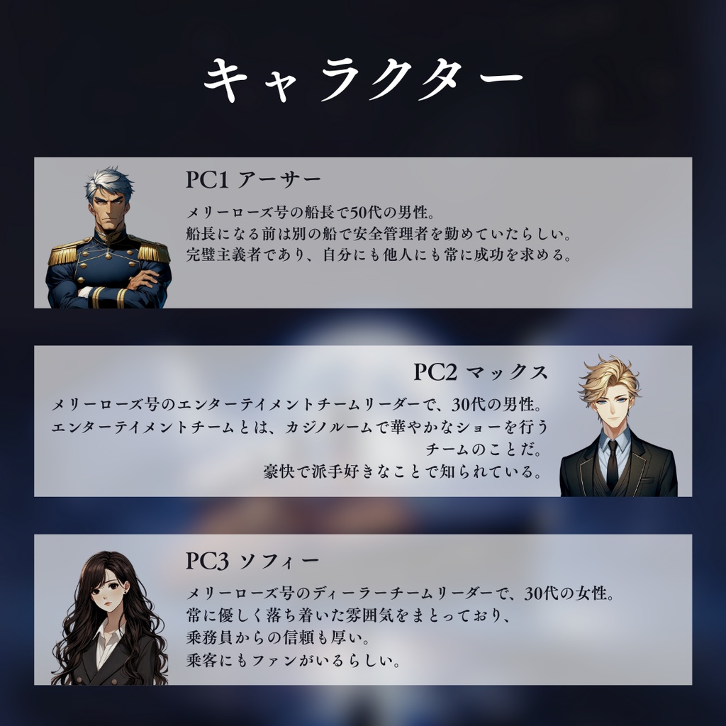 マーダーミステリー『水面に浮かぶ影』