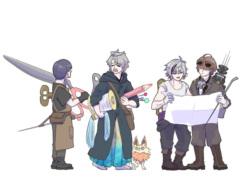 ろふ人形クリアポストカード