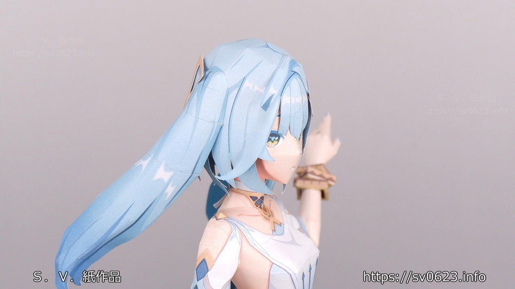 ペーパークラフト ファルザン(原神二次創作)PDF