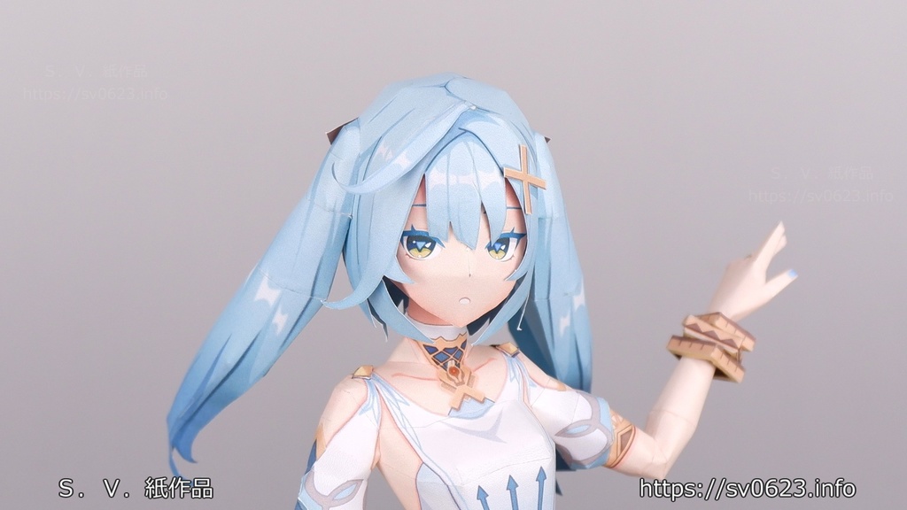 ペーパークラフト ファルザン(原神二次創作)PDF