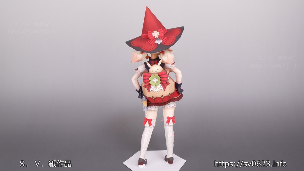 ペーパークラフト 星燭に揺れる爛花(原神二次創作)PDF