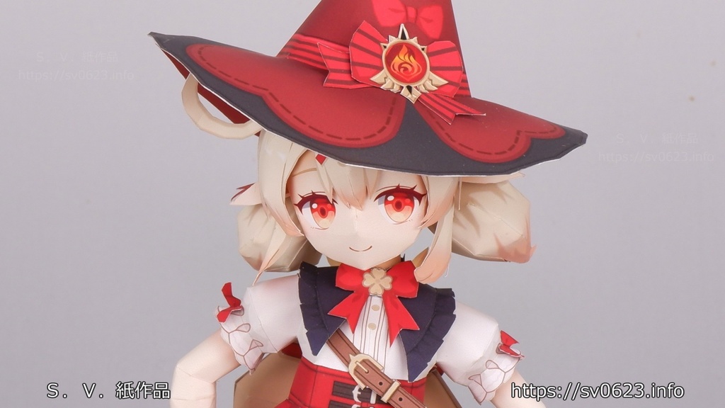 ペーパークラフト 星燭に揺れる爛花(原神二次創作)PDF